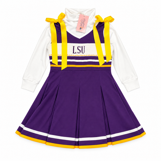6 Playtime Couture LSU Cheerleader Dress Set