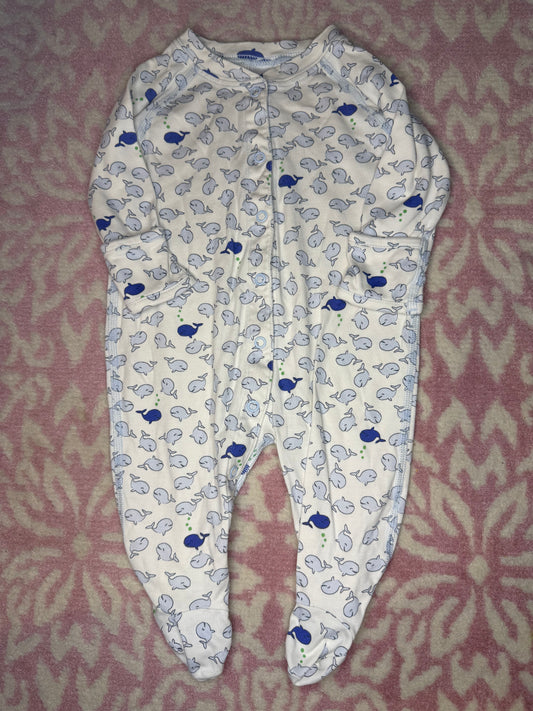 3/6M Hannah Anderson Whale Button Down Jammie’s