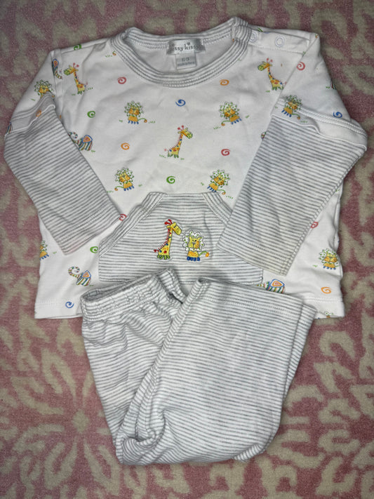 6/9M Kissy Kissy Animal Two Piece Pajama Set