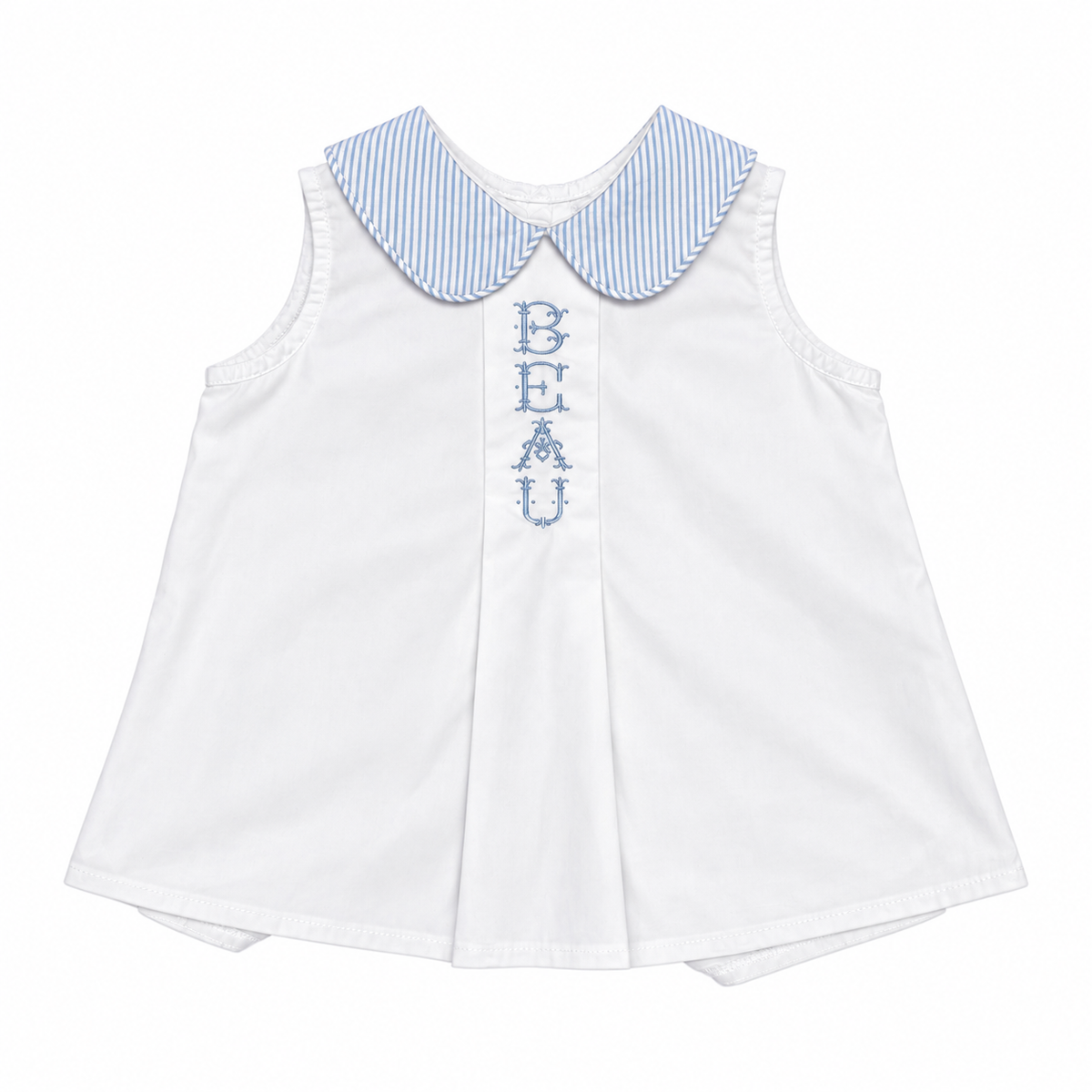 3 Hannah Kate “ Beau” Seersucker Collar Top
