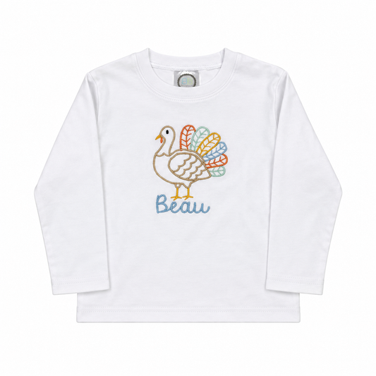 4T BB Blanks “Beau” Turkey Mono LS Tee