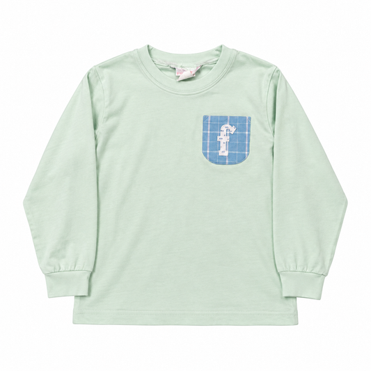 6 “F” Mono Hannah Kate Pocket Tee