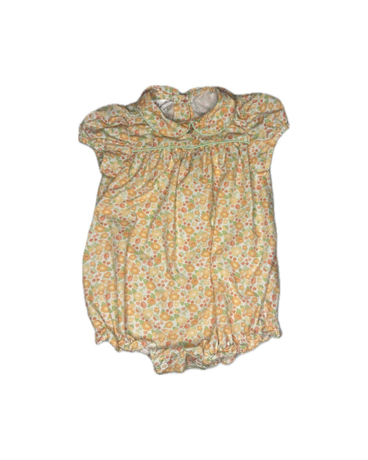 6M Baby Blessings Orange Floral Bubble