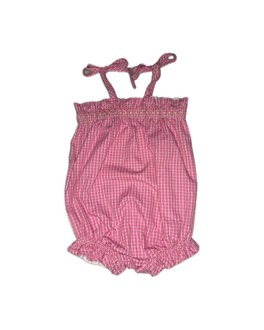 3T TBBC Rosey Bubble Romper in Pink Willow Windowpane