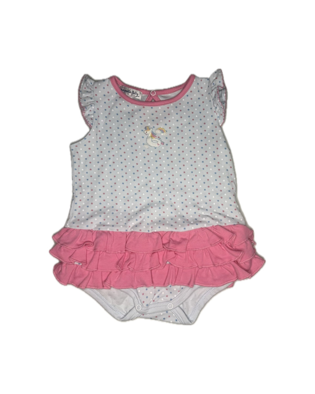 9M Magnolia Baby Unicorn Ruffle Knit Bubble