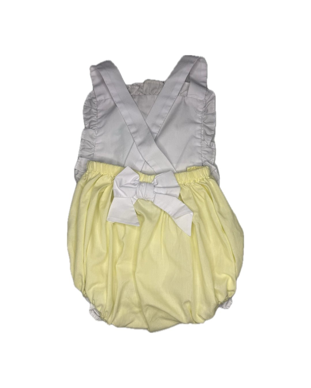 9M Little English Ruffle Giraffe Appliqué Sunsuit