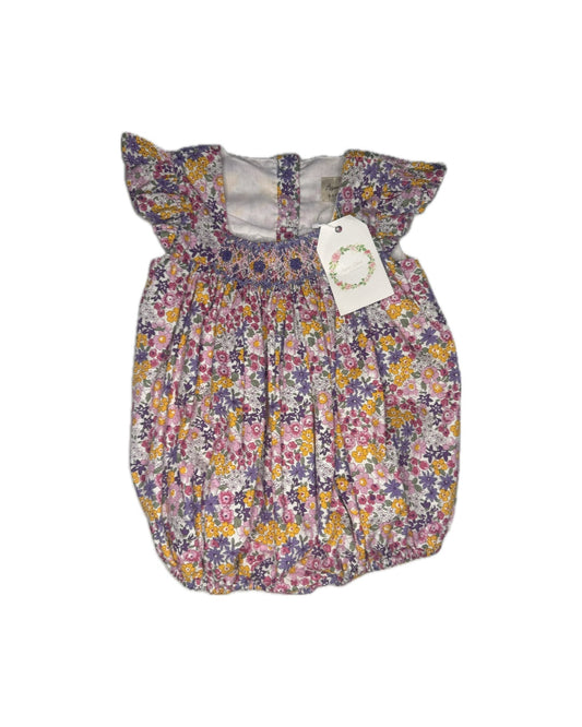 18M Aspen Claire Liberty of London Floral Smocked Bubble