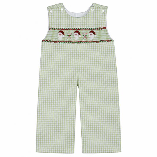 9M Le Za Me Smocked Santa & Candy Cane Longall