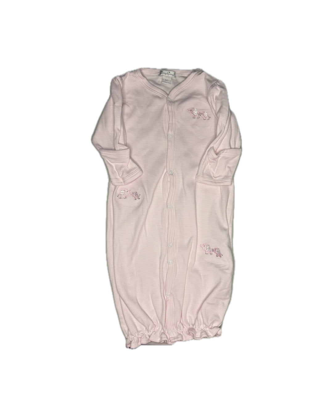 NB Kissy Kissy Pink Elephant Knit Gown