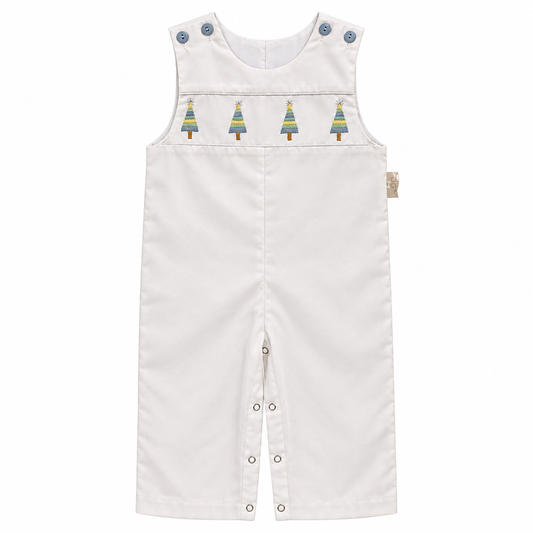 12M Lulu Bebe Blue Christmas Tree White Longall