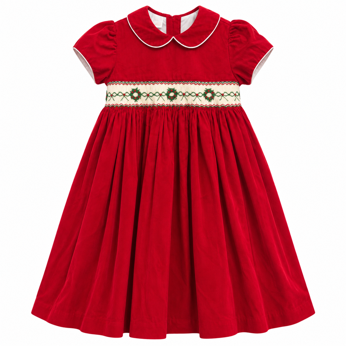 6 Will Beth Red Christmas Wreath Bow Dress