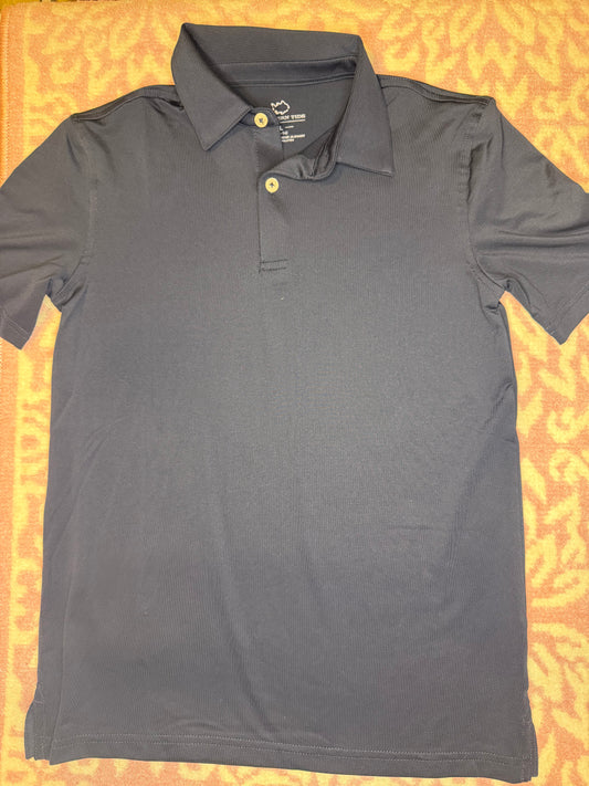 Sz 12/14 Southern Tide Navy Dry Fit Polo
