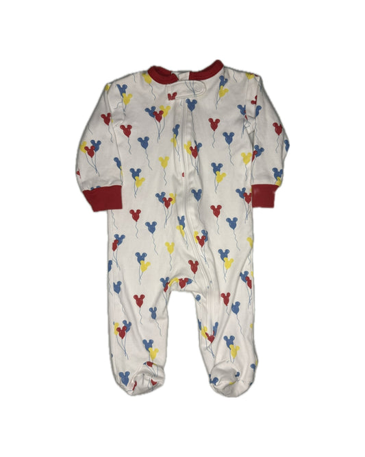 3M La Luna Mickey Mouse Zip Up Jammie’s