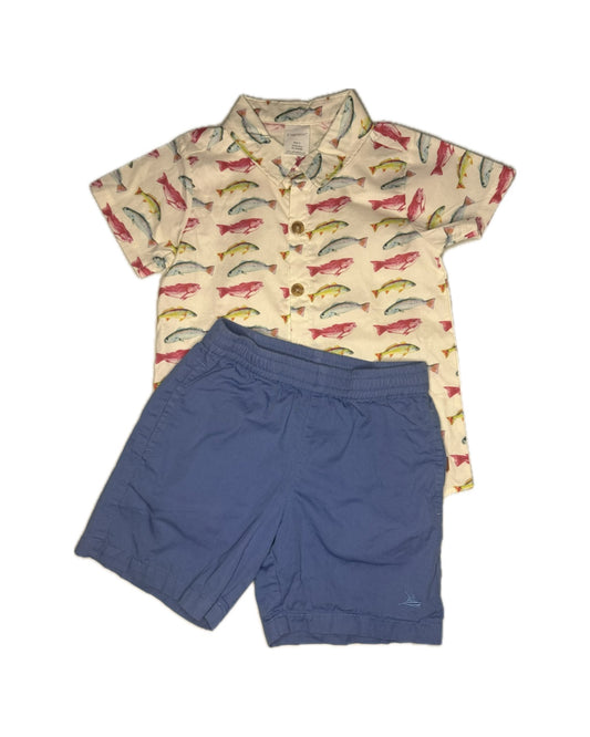 6/7 Southbound + Velvet Fawn Colorful Trout Short Set