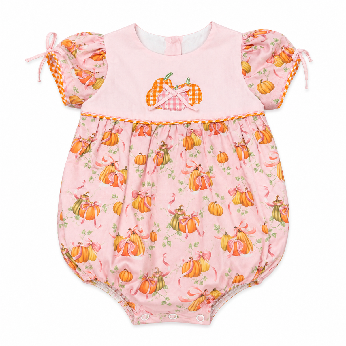 6/9M Dondolo Pink Pumpkin Bow Bubble