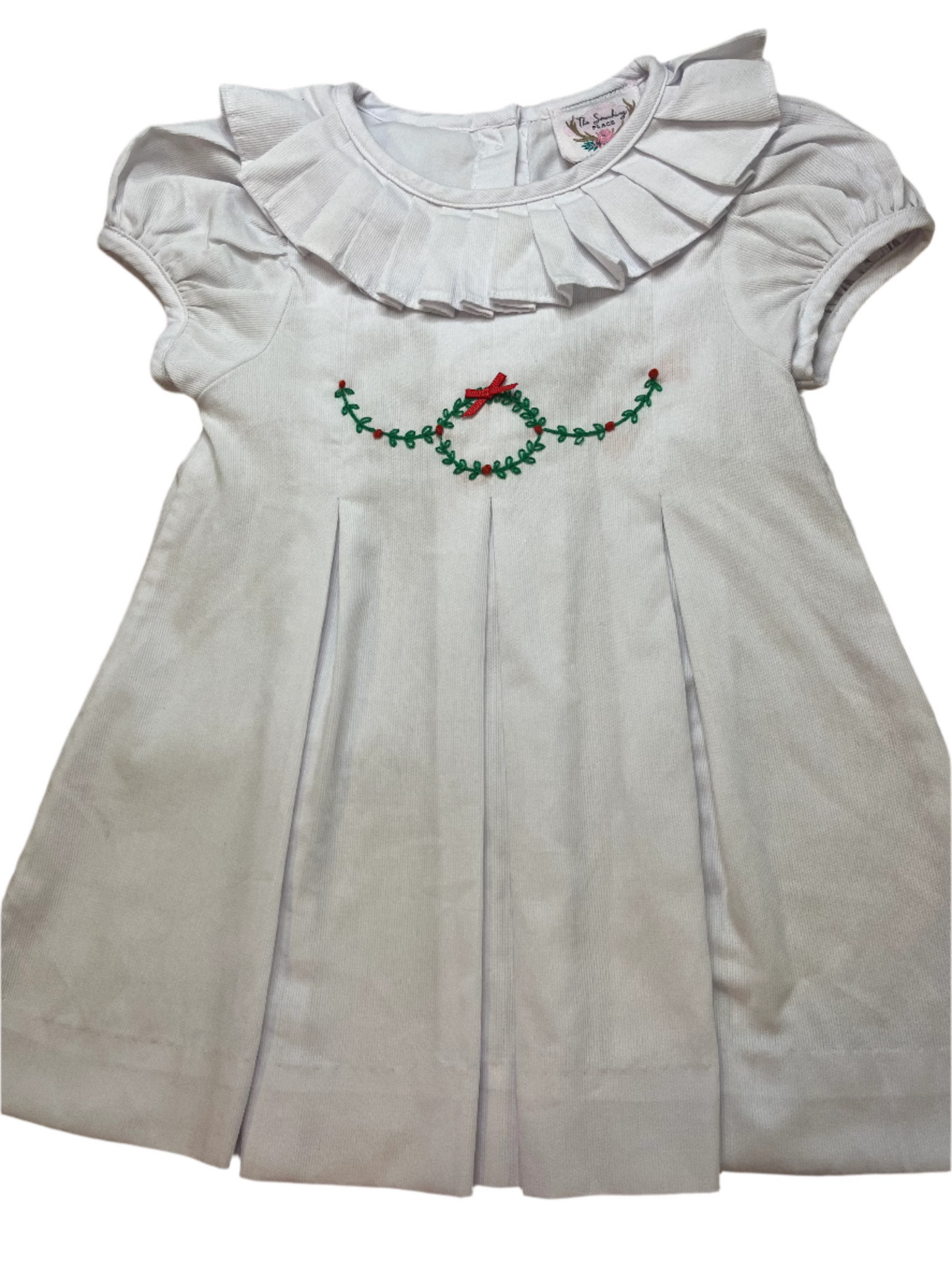 18M The Smocking Place Embroidered Wreath Dress