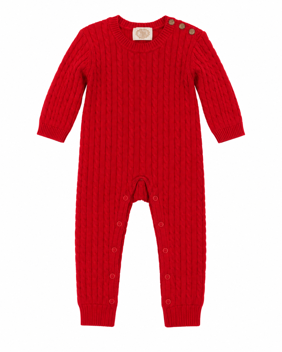18/24M TBBC Crawford Cable Knit in Richmond Red