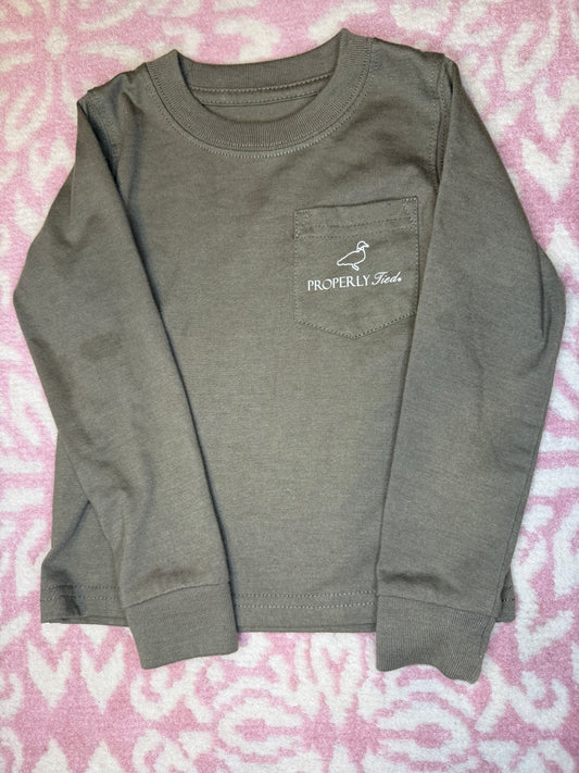 12M Properly Tied Camo Boat LS Tee
