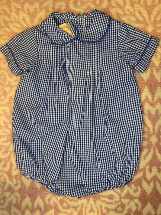 2T TBBC Boone Bubble Rockefeller Royal Mini Gingham With Rockefeller Royal