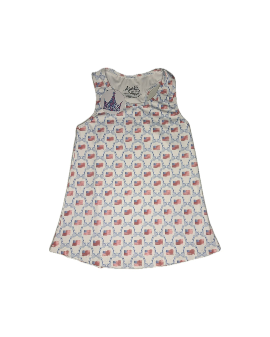 Azarhia American Flag Bow Tank