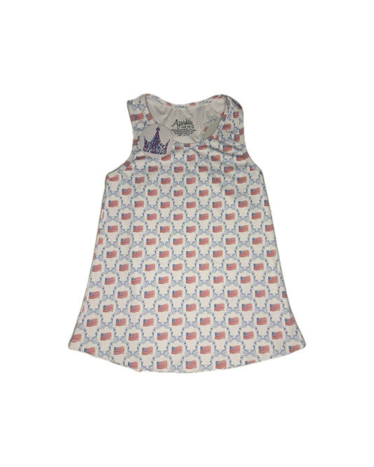 Azarhia American Flag Bow Tank