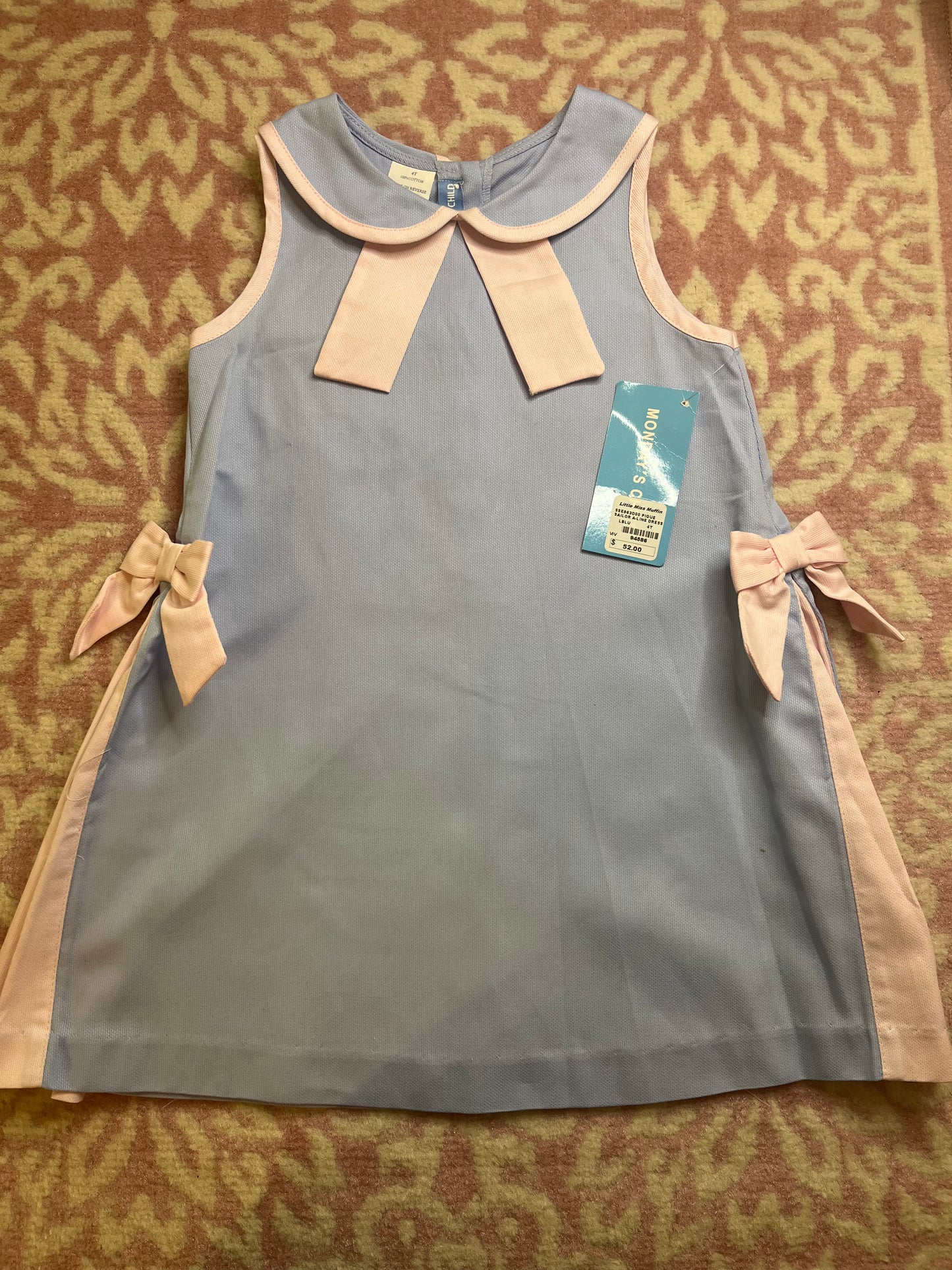 Sz 4T Monday’s Child Pique Sailor A-Line Dress