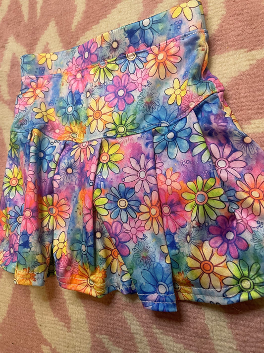 Watercolor Flower Skort sz 4