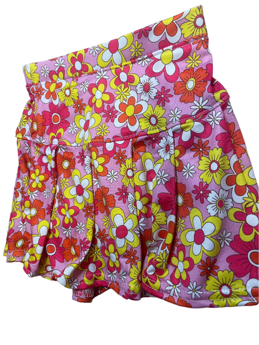 Sz 4 Flower Power Skort