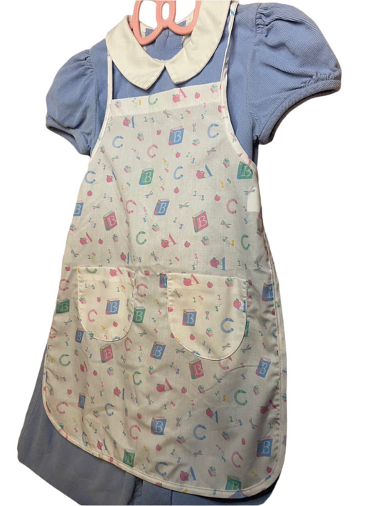 Sz 4T Luli & Me Dress w/ Lullaby Set ABC Apron