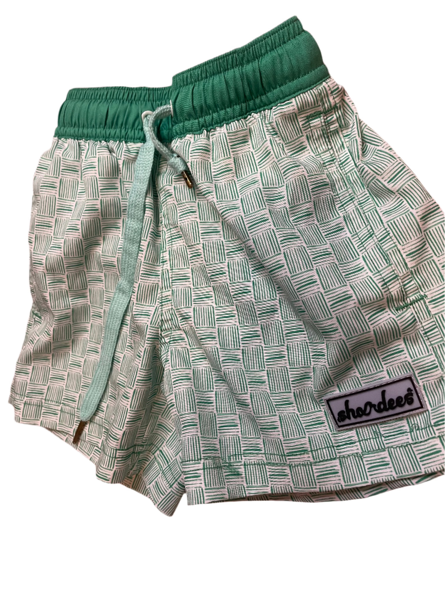 Sz 2/3 Shordee’s by Properly Tied Green Swim Trunks