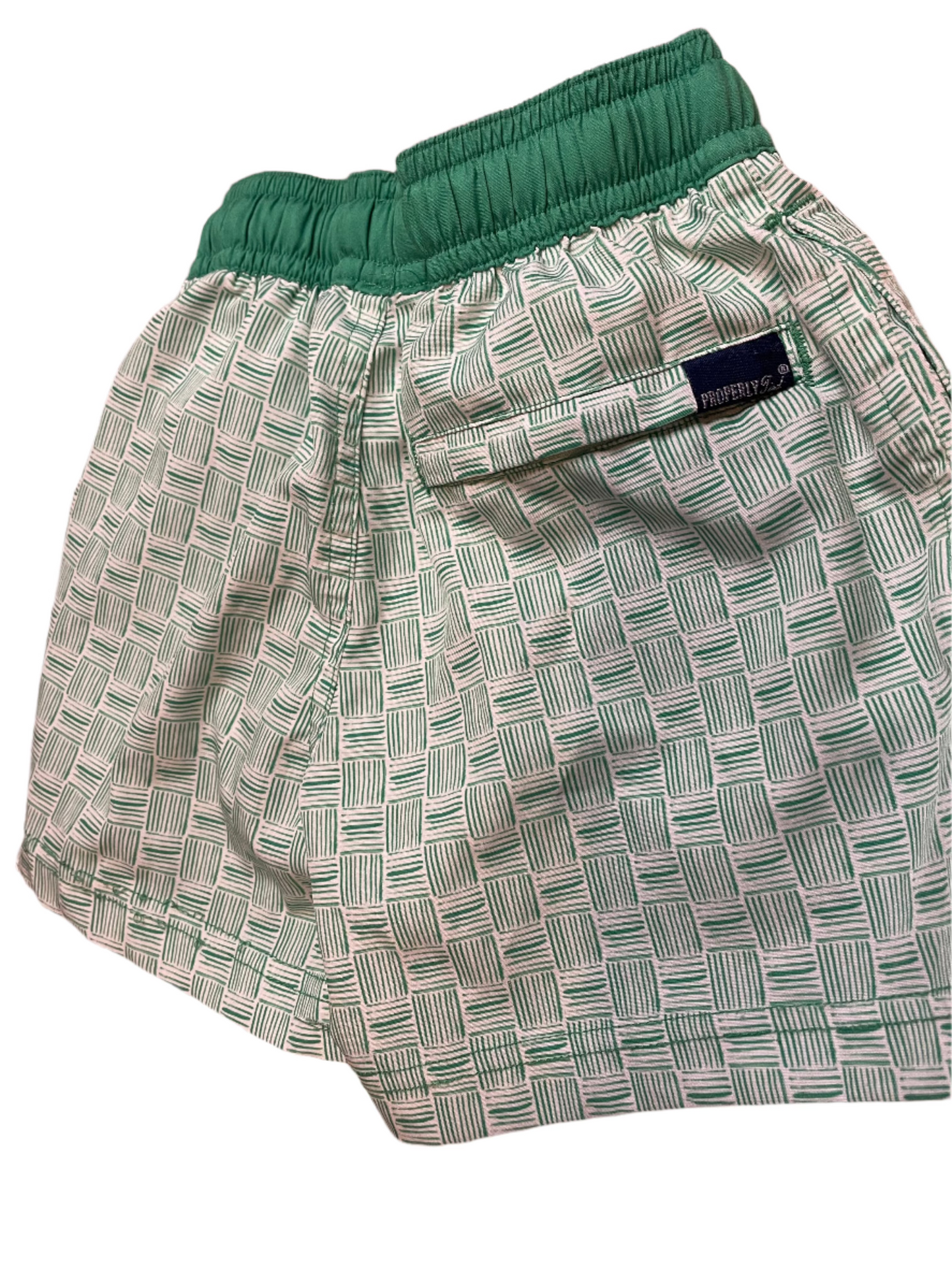 Sz 2/3 Shordee’s by Properly Tied Green Swim Trunks