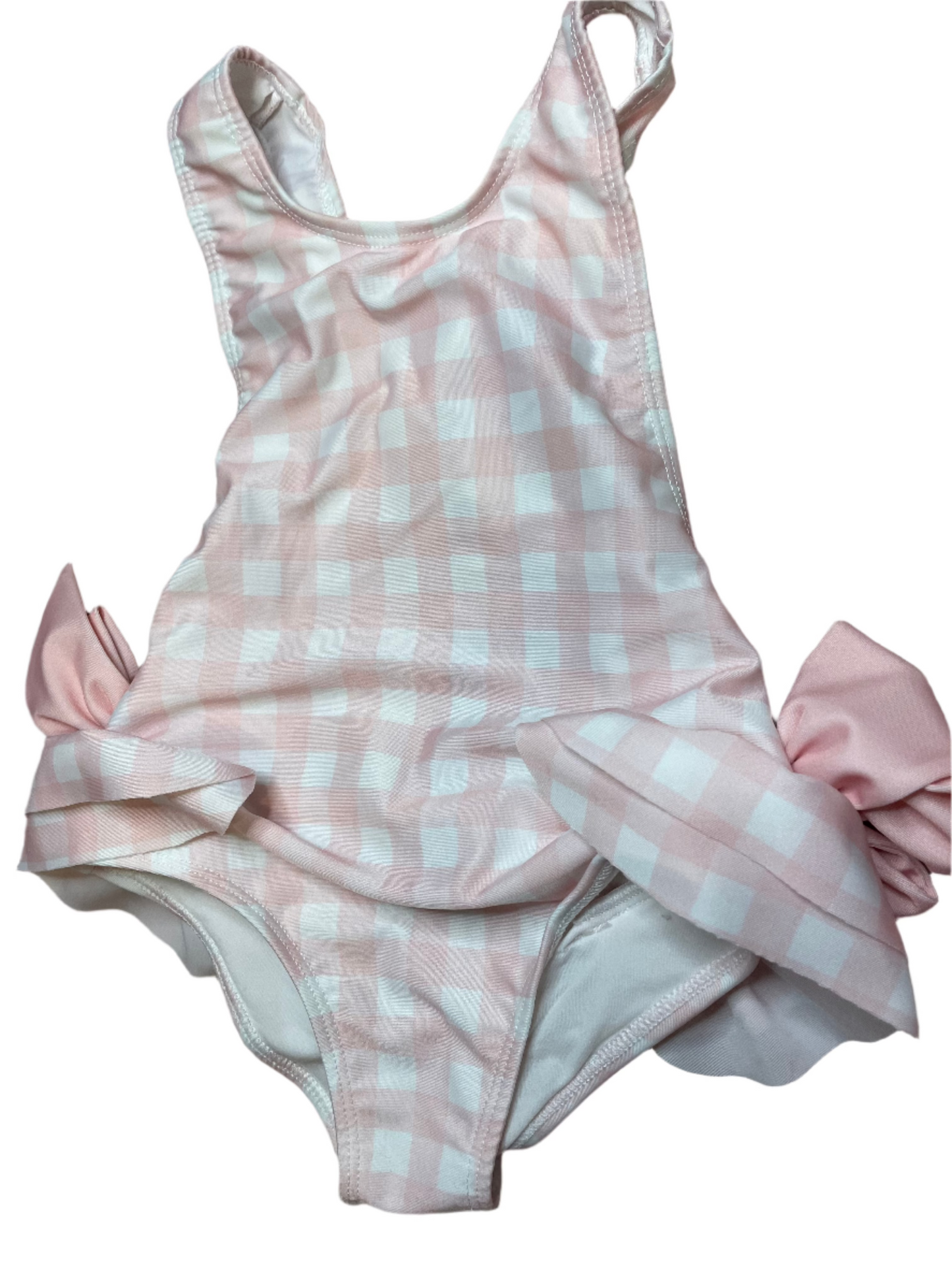 Sz 2T Sal & Pimenta Pink Gingham One Piece