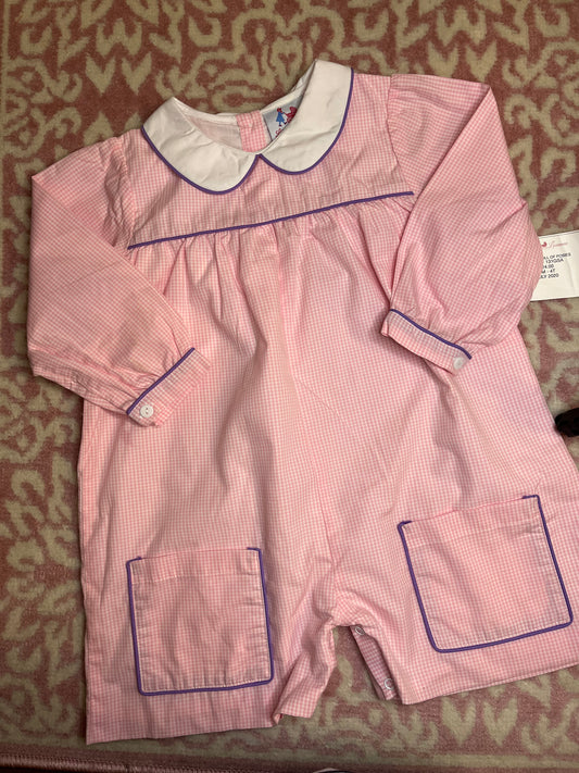 Sz 3T Little Louanne Collared Short Romper