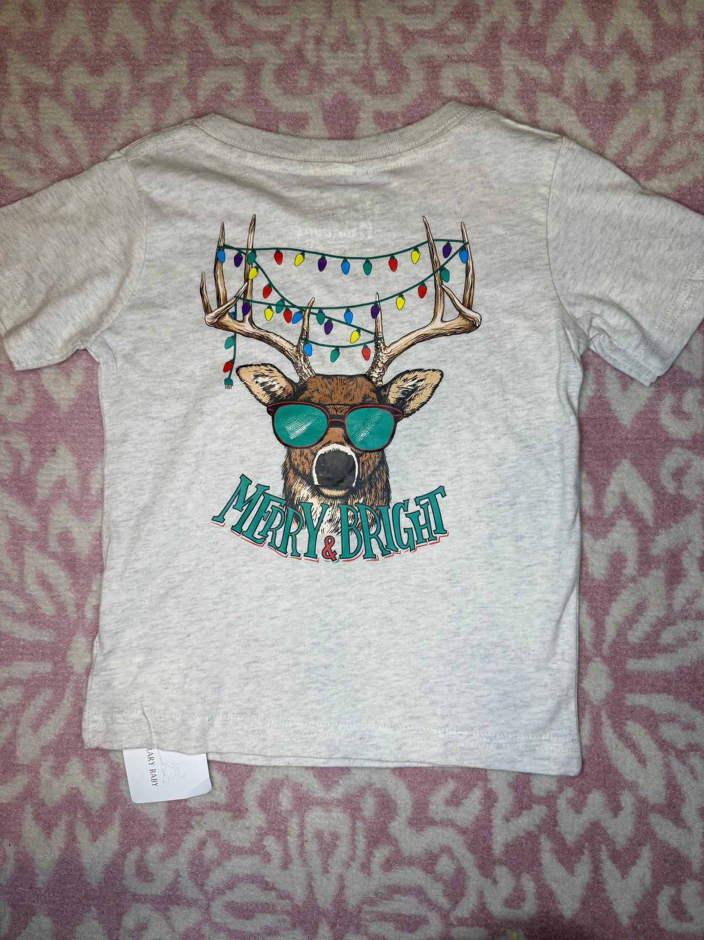 2T Magnolia Mudbugs Merry & Bright Christmas Tee