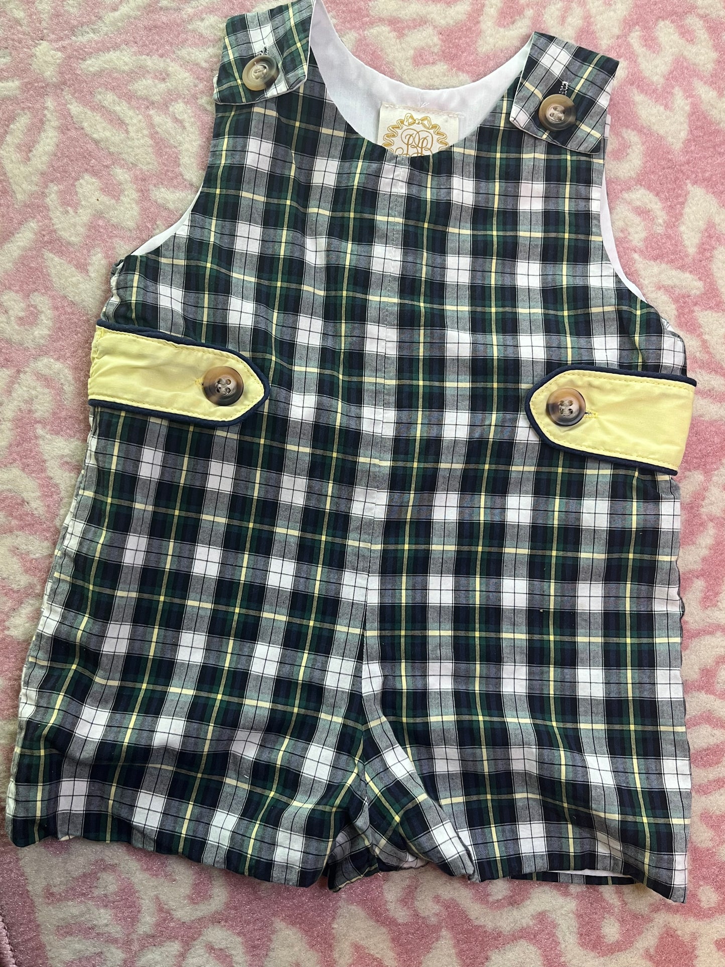 Sz 6-12M TBBC Plaid Jon Jon