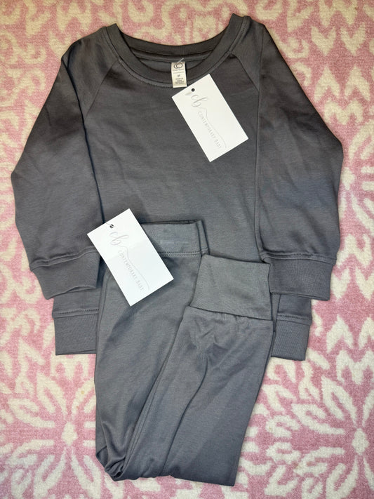 6/12M Colored Organics Grey Pant Set