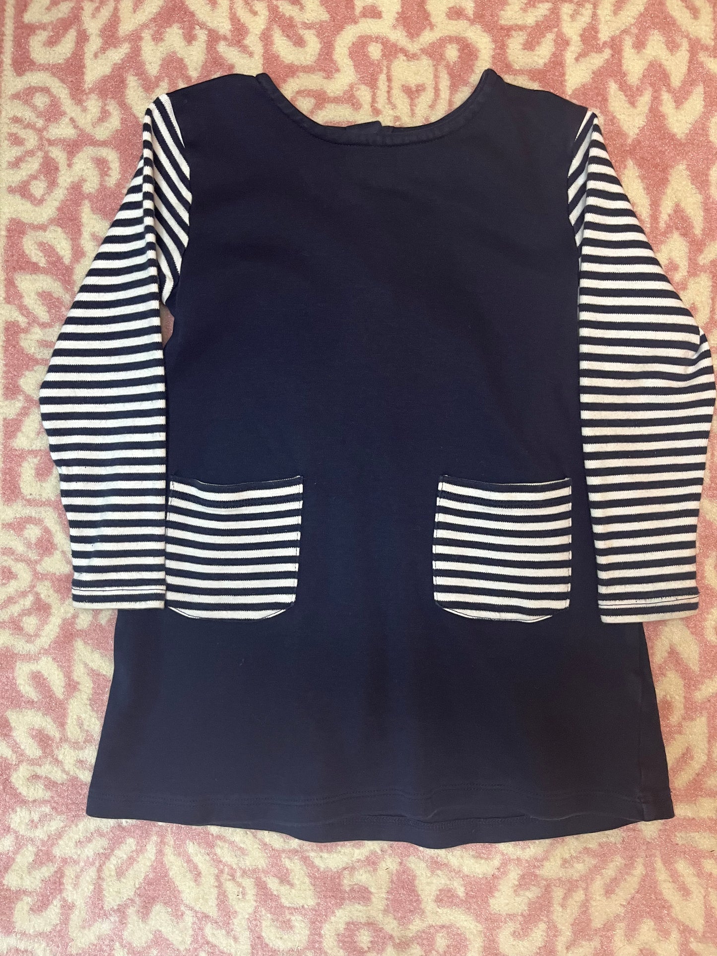 Sz 3 Bella Bliss LS Striped Pocket Dress