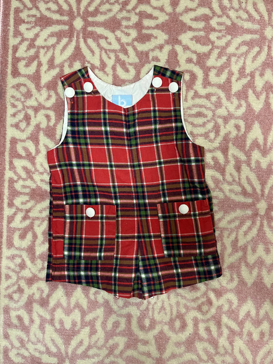 Sz 6M Bella Bliss Holiday Plaid Jon Jon