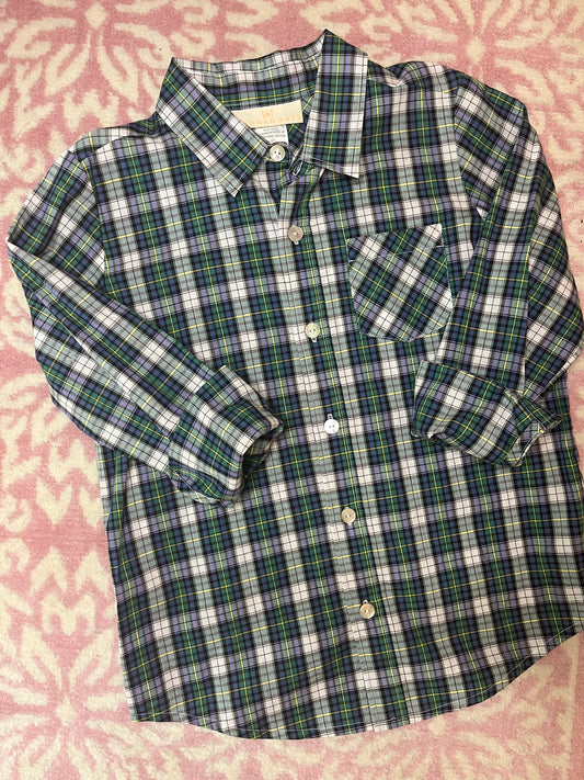 Sz 8 Hannah Kate Tartan Button Down