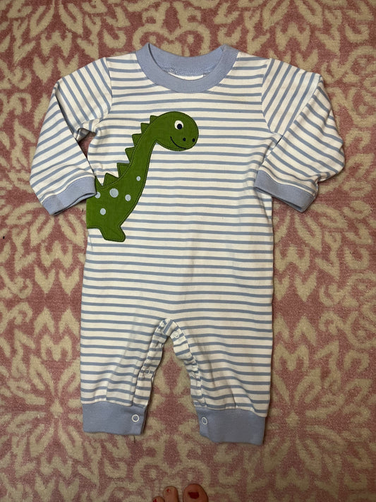 Sz 3M Zuccini Kids Dino Appliqué LS Bubble