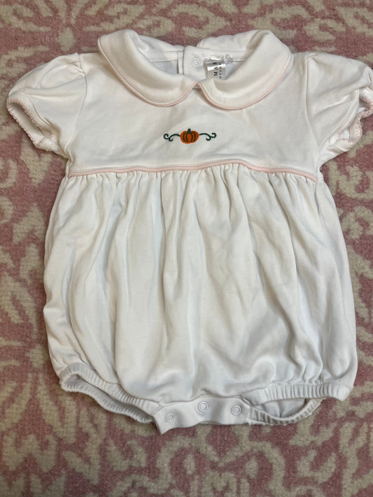 Sz 6M Milly Marie Pumpkin Peter Pan Collared Girl Bubble