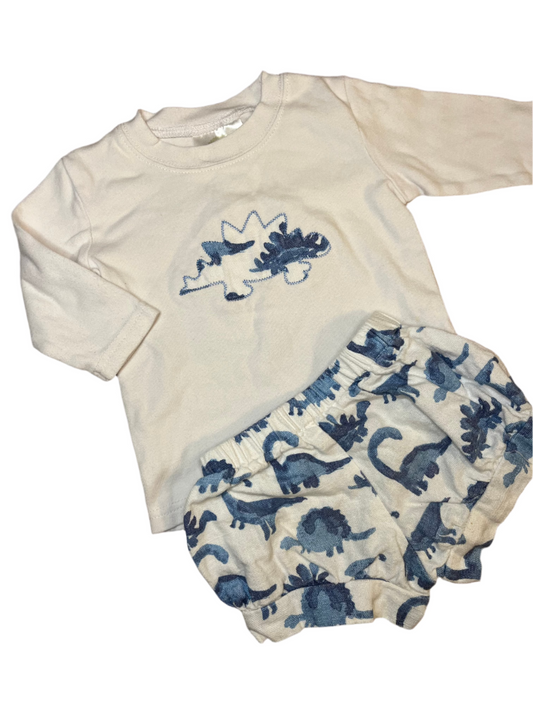 6M BB Kids Dino Appliqué Short Set