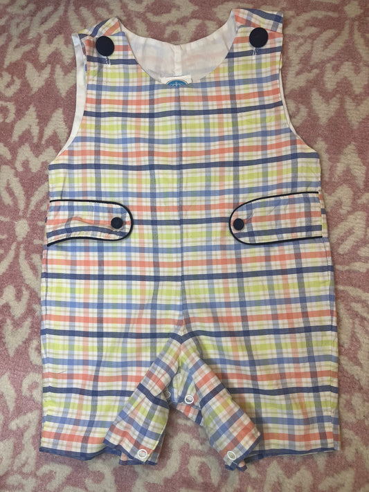 Sz 12M Krewe Plaid Tabbed Jon Jon