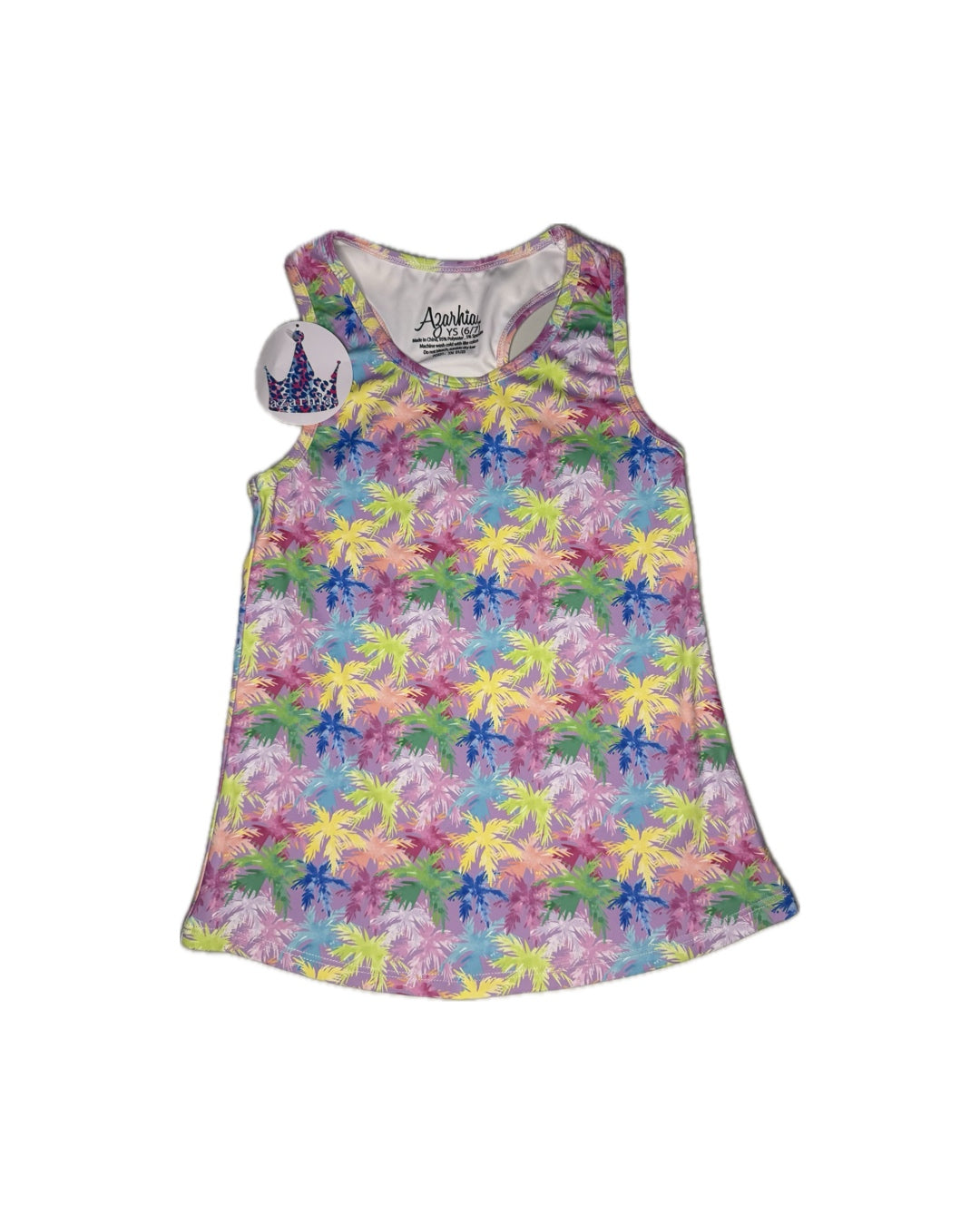 Azarhia Colorful Palm Tree Tank
