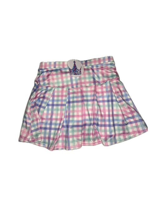 12 Azarhia Colorful Gingham Skort
