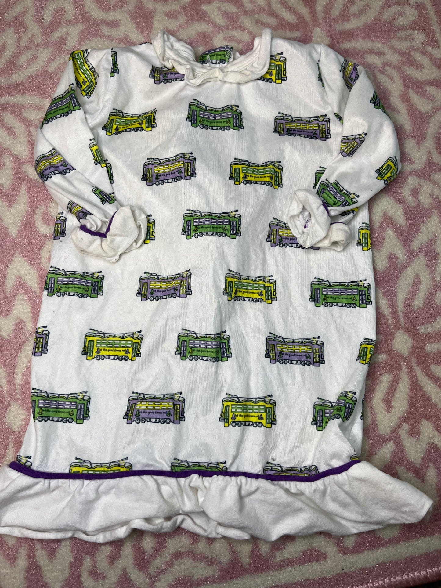 Sz 9M Little Louanne Mardi Gras Street Car Nightgown