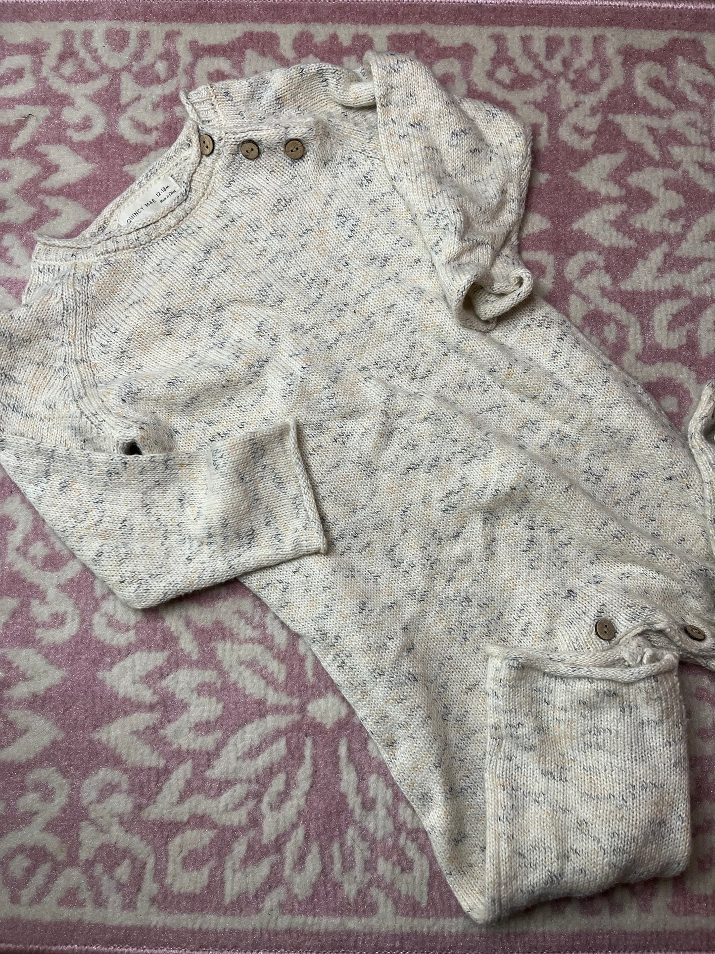 Sz 12-18M Quincy Mae Sweater Longall