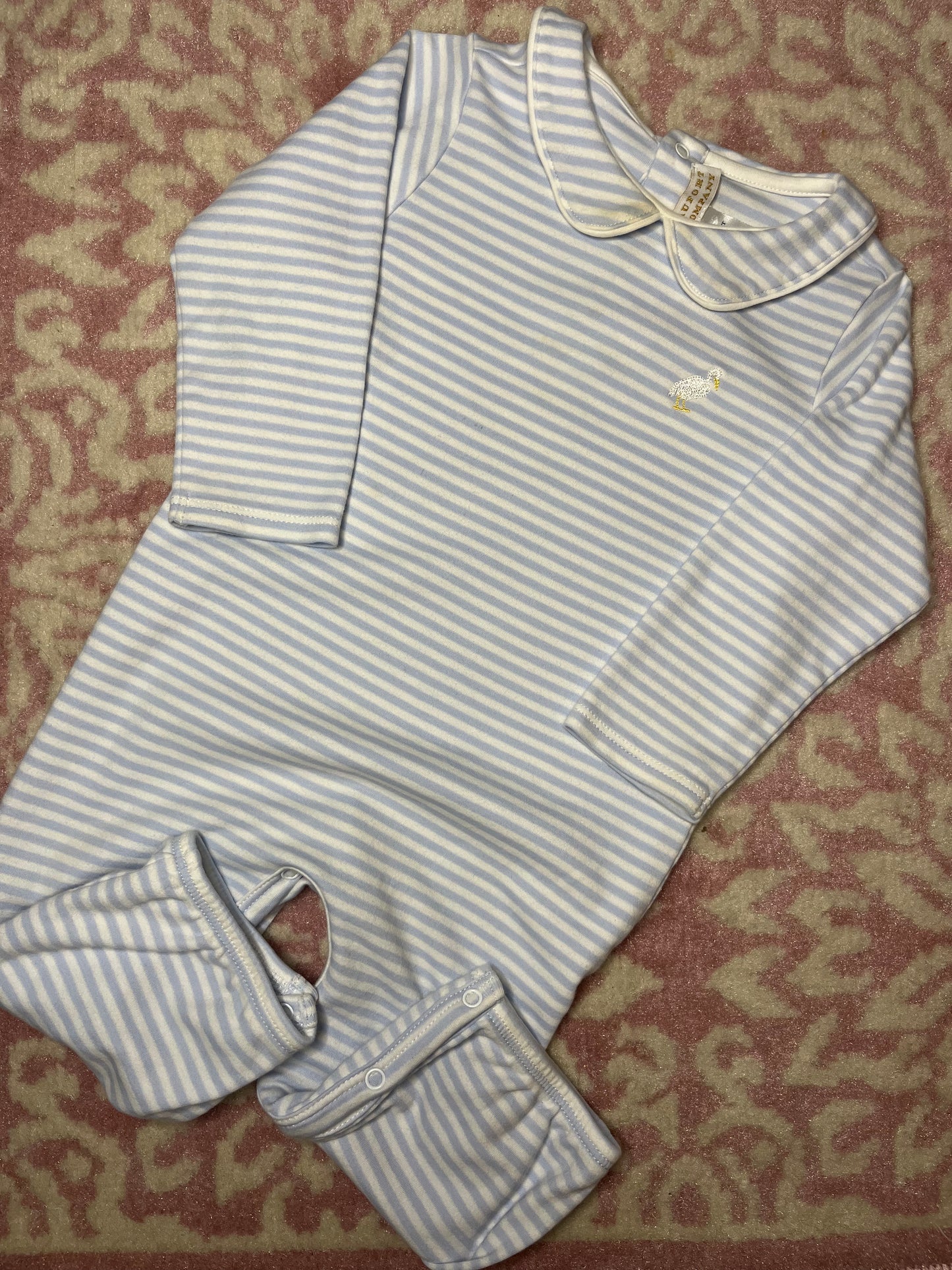 Sz 12-18M TBBC Blue and white Striped Playsuit