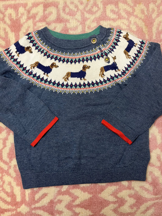 Sz 12-18M Baby Boden Dachshund Sweater