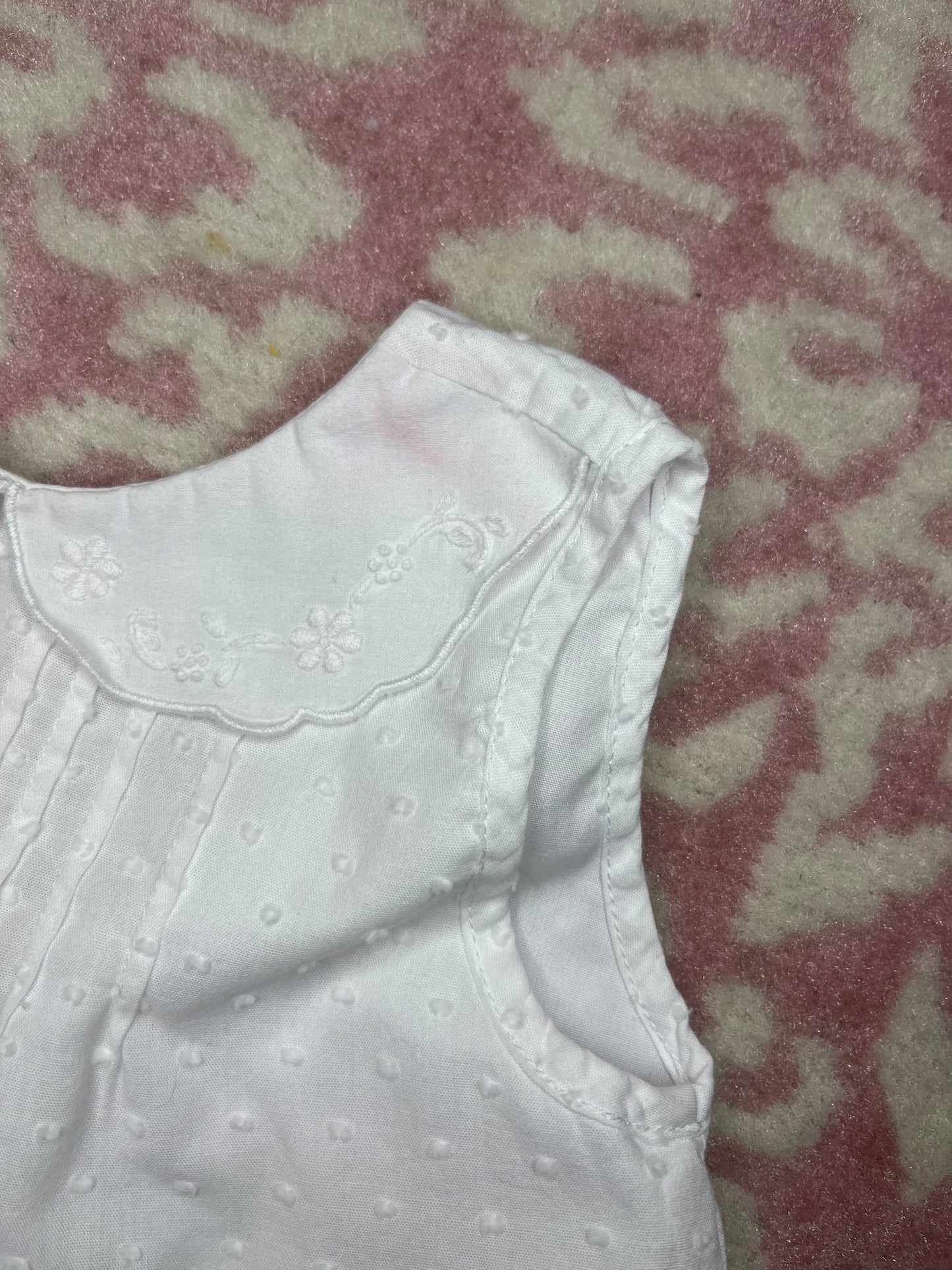 Sz 18M The Proper Peony Swiss Dot Swing Top Diaper Set